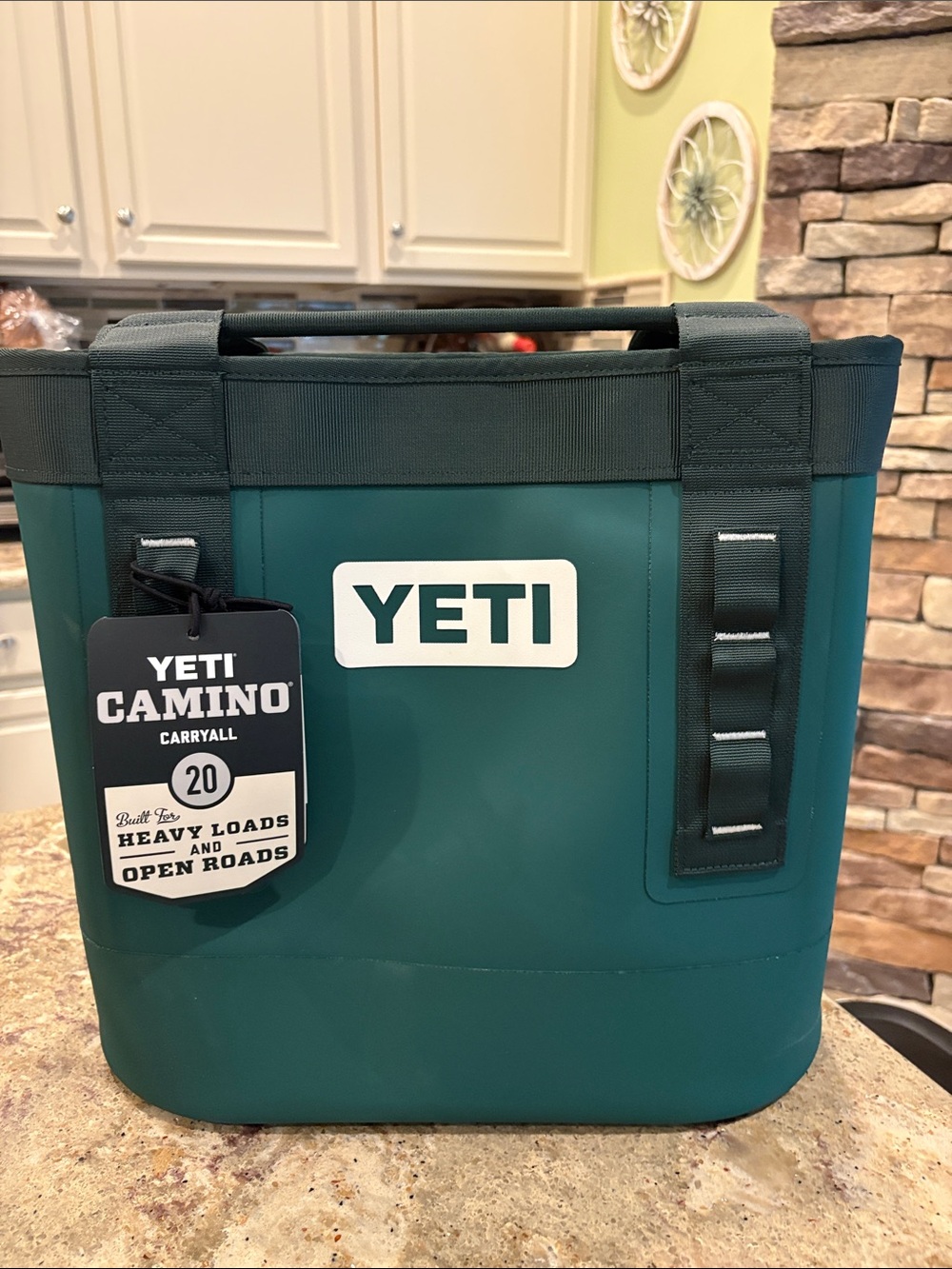 Yeti Camino Carryall 20 in Teal with Black Webbing